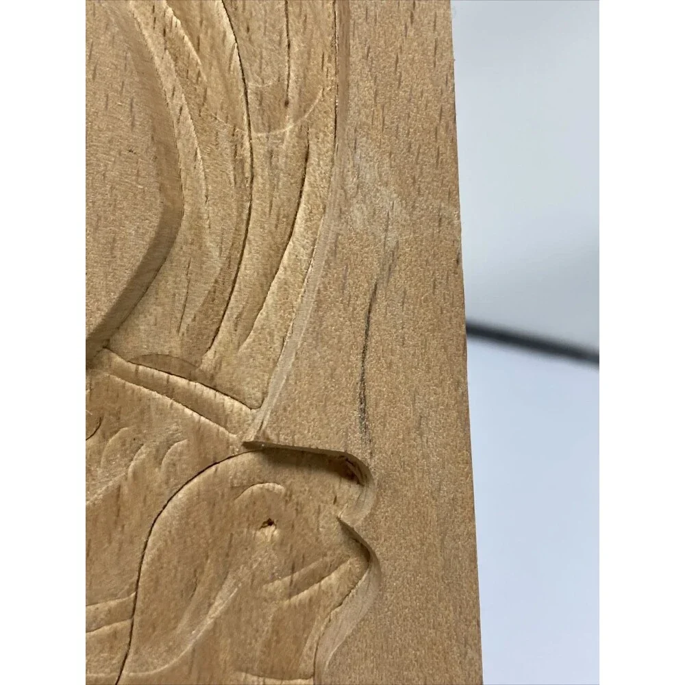 WOOD MOLD Cookie Speculaas Springerle Wooden Hand Caraved Man Primitive